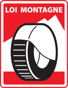 Logo AutoSock entspricht dem französischen Berggesetz Loi Montagne